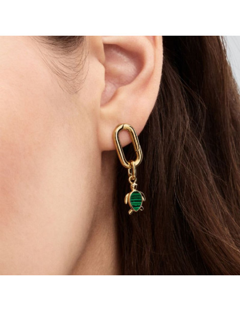PANDORA Mini Dangle Tortue Verte