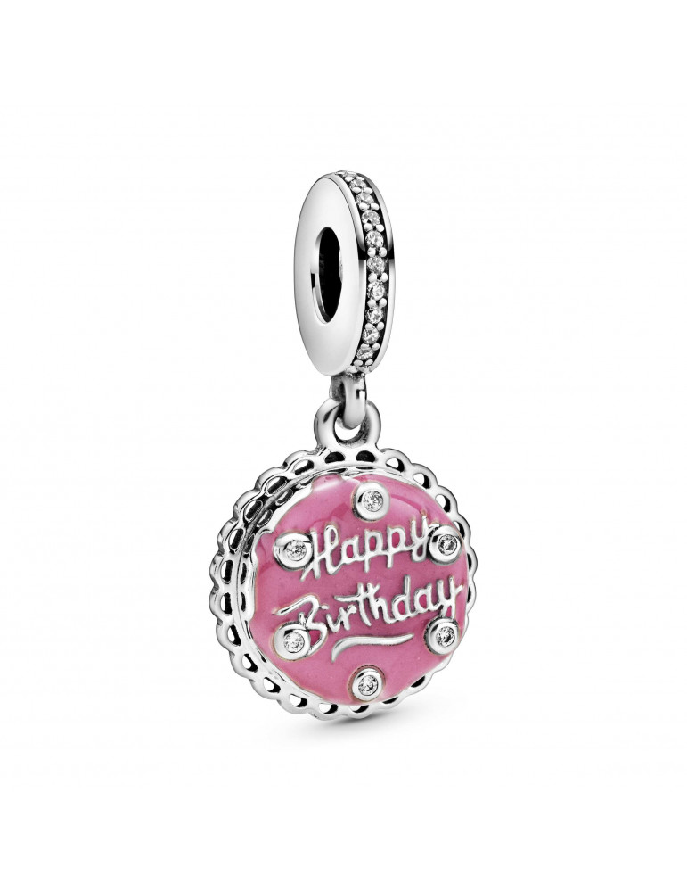 PANDORA Charm Pendant Gâteau d'Anniversaire Rose
