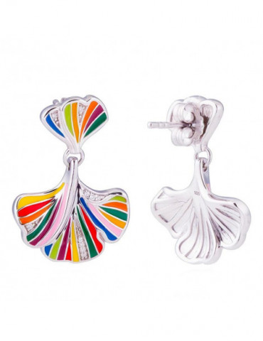 UNA STORIA Boucles D'oreilles Ginkgo