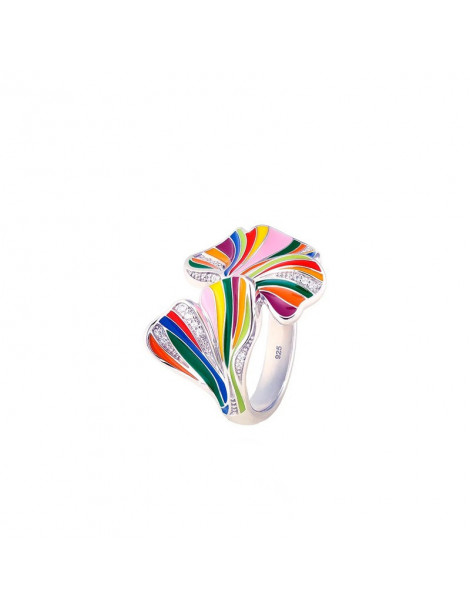 UNA STORIA Bague Ginkgo