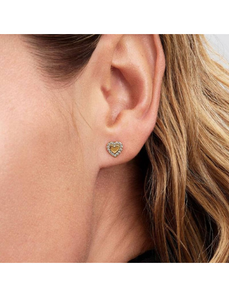 PANDORA Boucles D'oreilles Coeur Halo