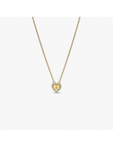 PANDORA Collier Cœur Halo Gravable