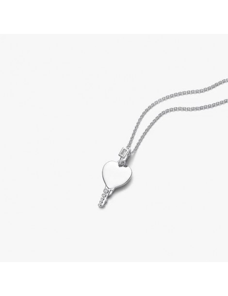 PANDORA Charm Pendentif Clé Cœur Gravable