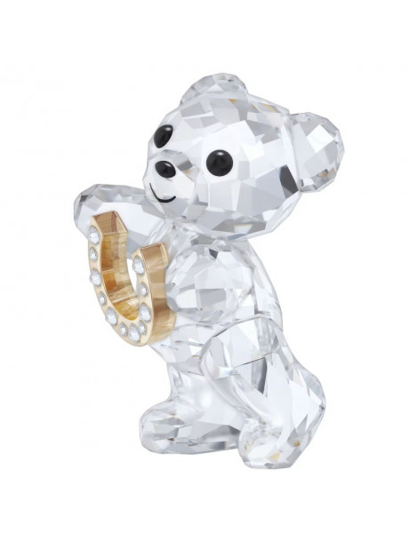 SWAROVSKI Ourson Kris Fer à Cheval Porte-bonheur