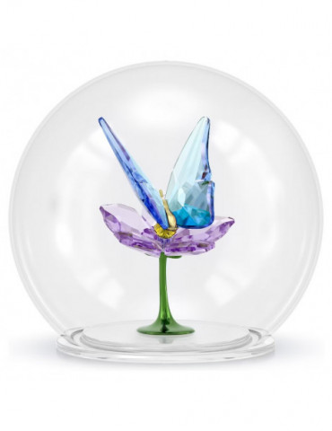 SWAROVSKI Boule De Verre Papillon & Fleur Idyllia