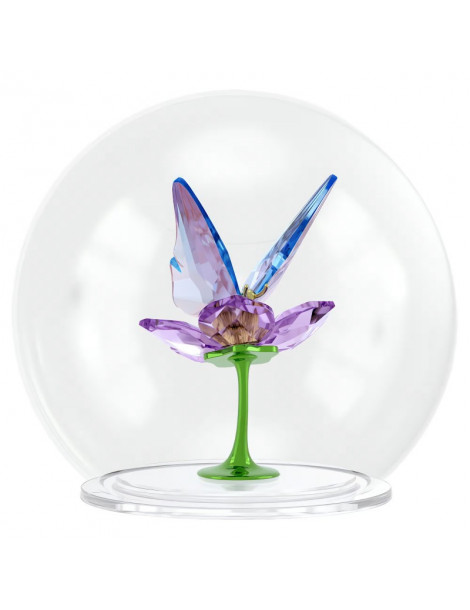 SWAROVSKI Boule De Verre Papillon & Fleur Idyllia
