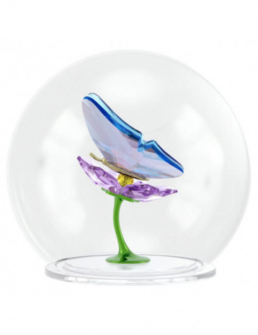 SWAROVSKI Boule De Verre Papillon & Fleur Idyllia