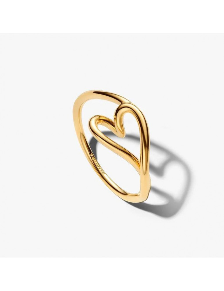 PANDORA Bague Cœur Organique - Petit Modèle