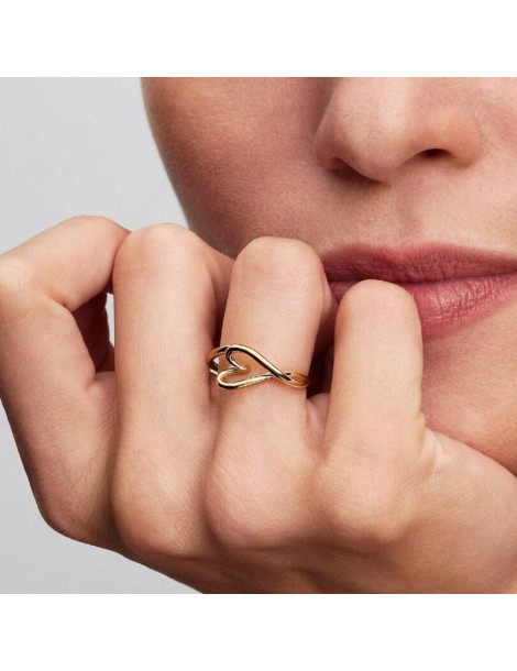 PANDORA Bague Cœur Organique - Petit Modèle