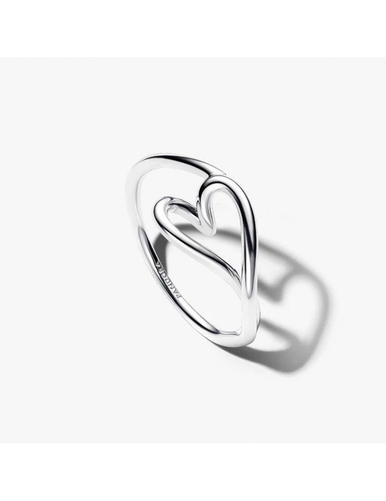 PANDORA Bague Cœur Organique - Petit Modèle