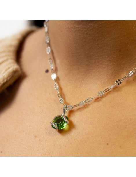 ANDREA MARAZZINI Collier Simple Mini Fernet Green