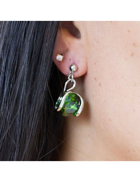 ANDREA MARAZZINI Boucles D'oreilles Simple Mini Fernet Green