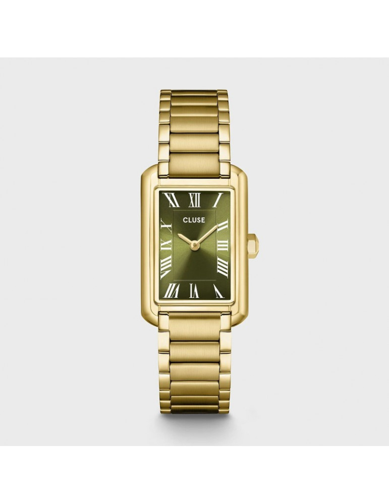 CLUSE Montre Belisenna Steel Olive Gold