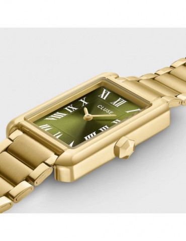 CLUSE Montre Belisenna Steel Olive Gold