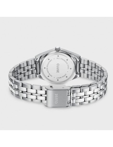 CLUSE Montre Retro 70's Mini Steel Fuchsia Silver