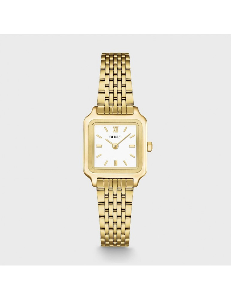 CLUSE Montre Gracieuse Mini Steel White Gold
