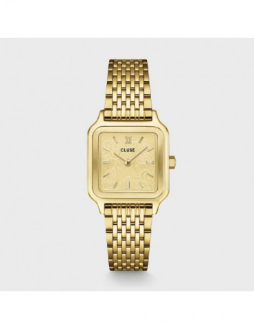 CLUSE Montre Gracieuse Petite Steel Lace Textured Gold