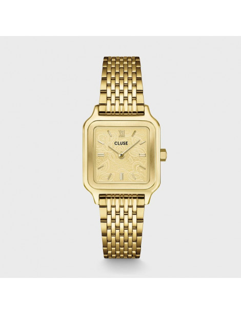 CLUSE Montre Gracieuse Petite Steel Lace Textured Gold