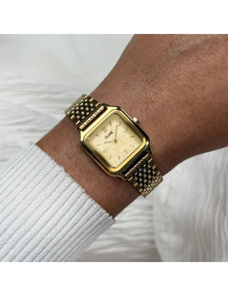 CLUSE Montre Gracieuse Petite Steel Lace Textured Gold