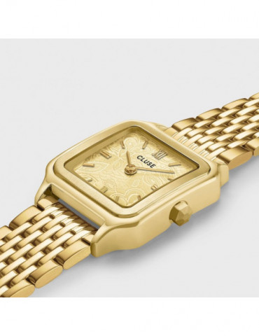 CLUSE Montre Gracieuse Petite Steel Lace Textured Gold