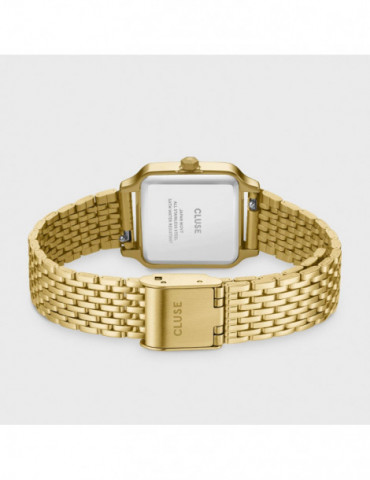 CLUSE Montre Gracieuse Petite Steel Glass Pearls White Gold