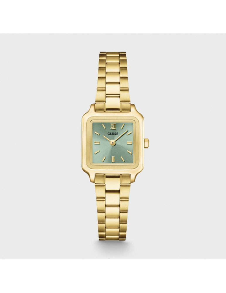 CLUSE Montre Gracieuse Mini Steel Sage Green Gold