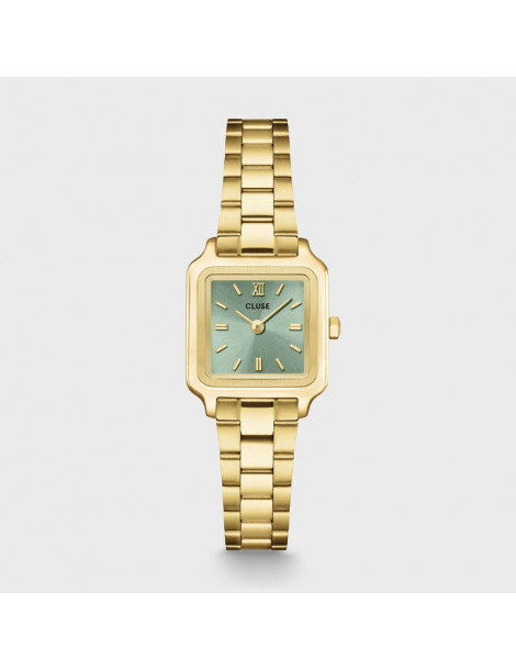 CLUSE Montre Gracieuse Mini Steel Sage Green Gold