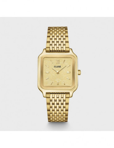 CLUSE Montre Gracieuse Steel Lace Textured Gold