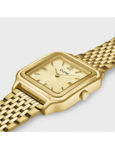 CLUSE Montre Gracieuse Steel Lace Textured Gold