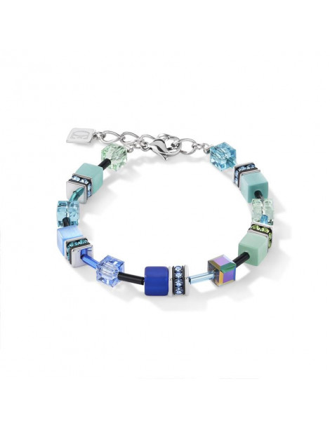 COEUR DE LION Bracelet GeoCUBE® Iconic Bleu Vert