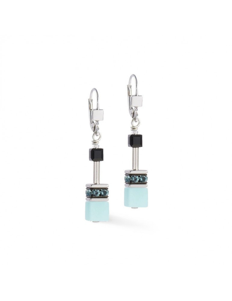 COEUR DE LION Boucles d'oreilles GeoCUBE® Iconic Ice Serenity