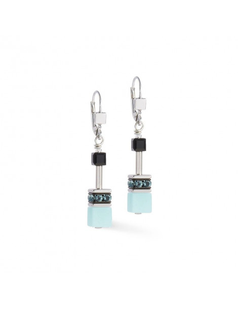 COEUR DE LION Boucles d'oreilles GeoCUBE® Iconic Ice Serenity