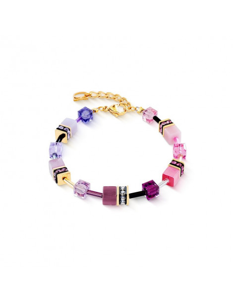 COEUR DE LION Bracelet GeoCUBE® Iconic Rose Lilas