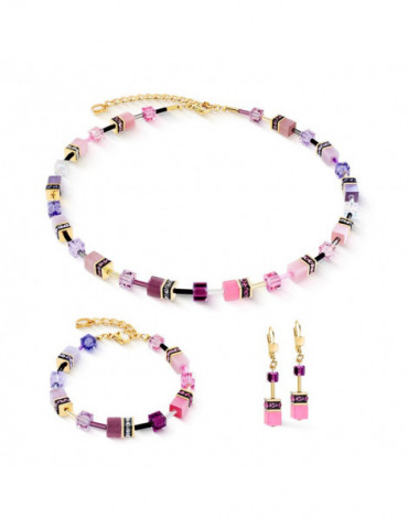 COEUR DE LION Bracelet GeoCUBE® Iconic Rose Lilas