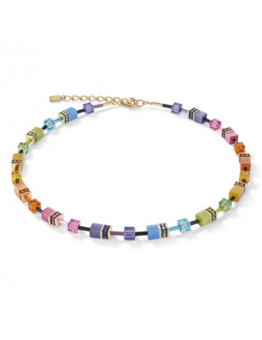 COEUR DE LION Collier GeoCUBE® Multicolore Rainbow