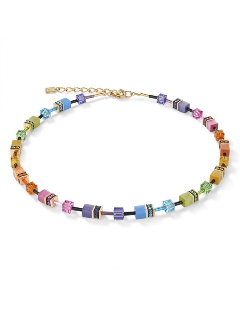 COEUR DE LION Collier GeoCUBE® Multicolore Rainbow