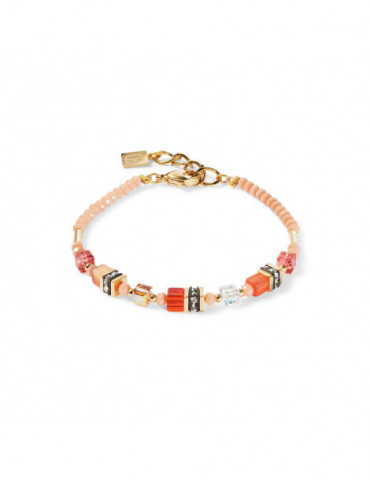 COEUR DE LION Bracelet Mini Cubes Orange