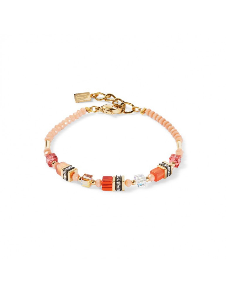 COEUR DE LION Bracelet Mini Cubes Orange