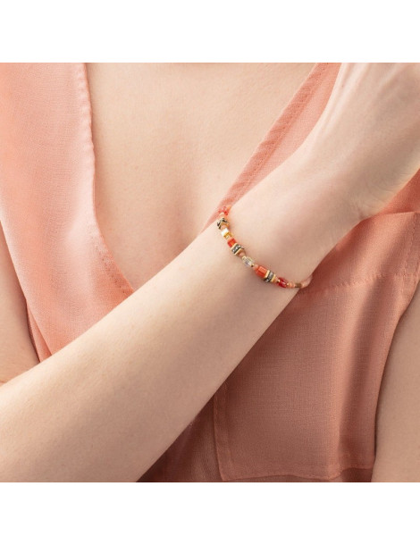 COEUR DE LION Bracelet Mini Cubes Orange