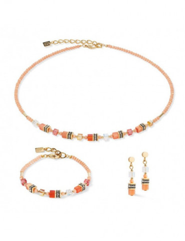 COEUR DE LION Bracelet Mini Cubes Orange