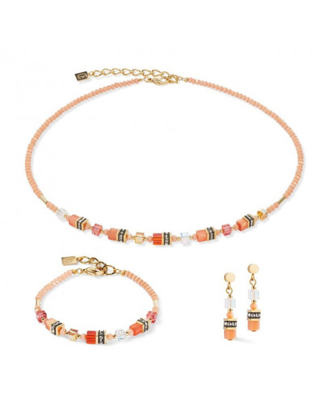 COEUR DE LION Bracelet Mini Cubes Orange