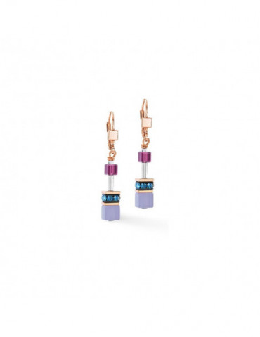 COEUR DE LION Boucles d'oreilles GeoCUBE® Iconic Blue Moon