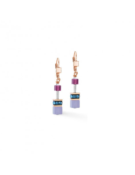COEUR DE LION Boucles d'oreilles GeoCUBE® Iconic Blue Moon