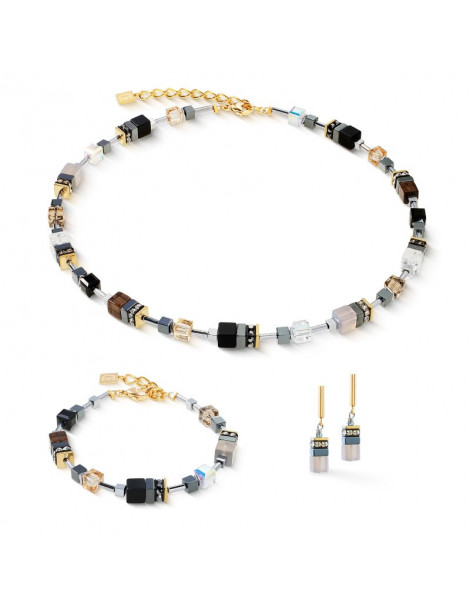COEUR DE LION Bracelet GeoCUBE® Precious Motion Stone Whisper Gold
