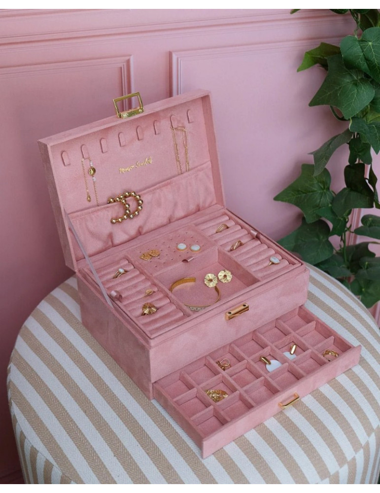 MAISON SCARLETT Boîte À Bijoux Denise Velours - Rose