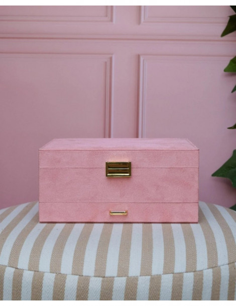 MAISON SCARLETT Boîte À Bijoux Denise Velours - Rose