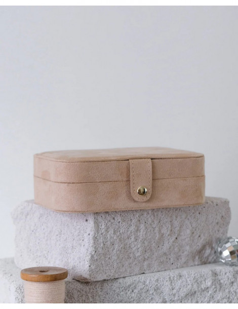 MAISON SCARLETT Boîte À Bijoux Brigitte Velours - Beige