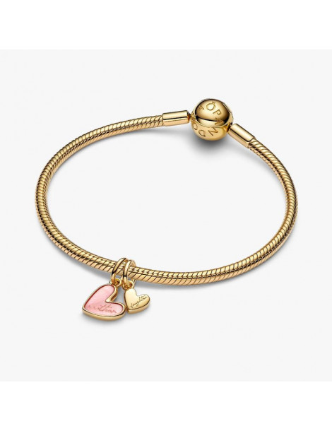 PANDORA Charm Pendant Mère et Fille Rose Séparable
