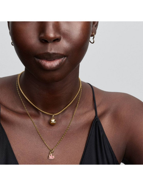 PANDORA Charm Pendant Mère et Fille Rose Séparable
