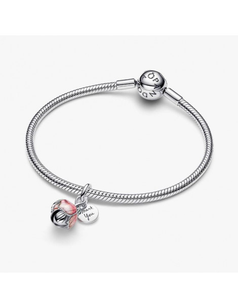 PANDORA Charm Pendant Fleur Épanouie Bimatière